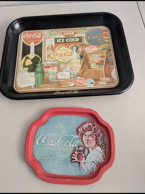 Vintage Coca Cola Serving Tray Barware Decor Halloween Props